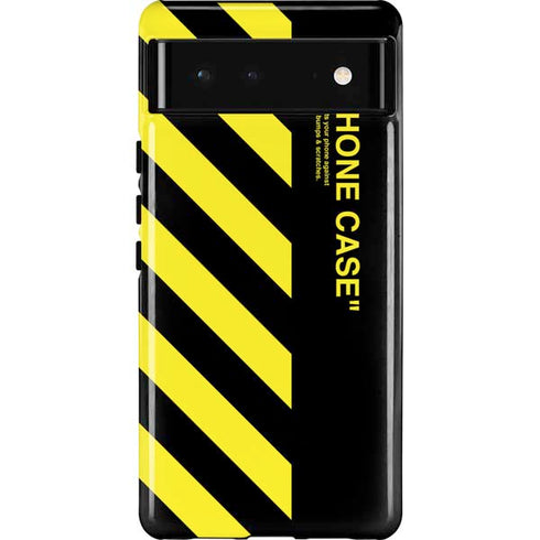 Black and Yellow Stripes Pixel Cases